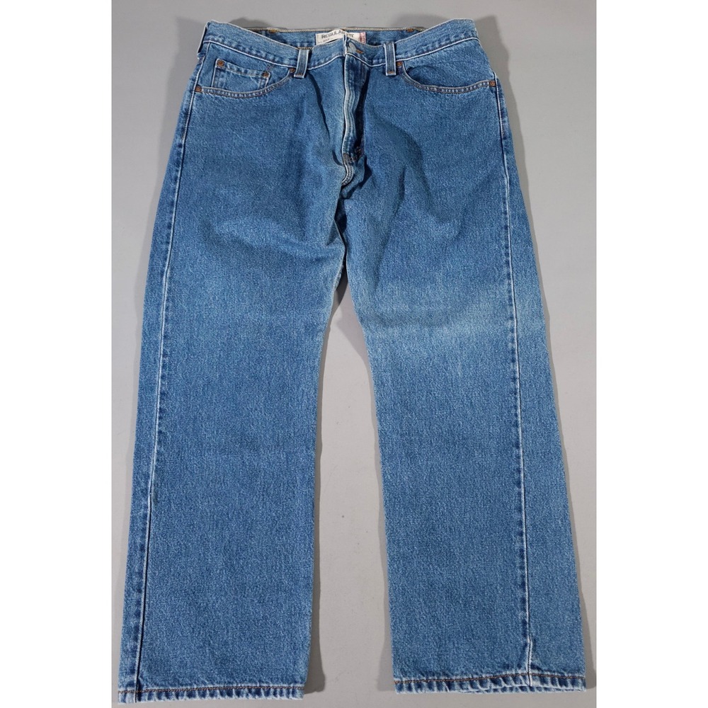 Levi's 505 Jeans Mens 38x29 Blue Regular Fit Straight Leg Denim 00505-0216